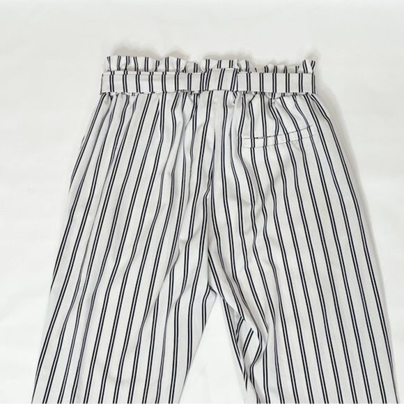 Women Pants Medium Striped Polyester Tie waist ruffles Urban Heritage - Picture 6 of 13